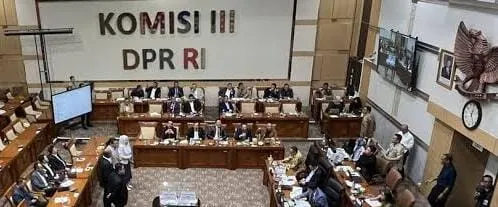 Ruang Komisi III DPR RI – arena pengambilan keputusan strategis untuk hukum, keamanan, dan HAM (Foto/Vio.id)
