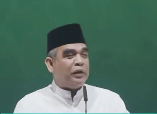 Ketua MPR RI, Ahmad Muzani, saat sambutan di acara harlah 100 tahun NU (Foto/Hadi)