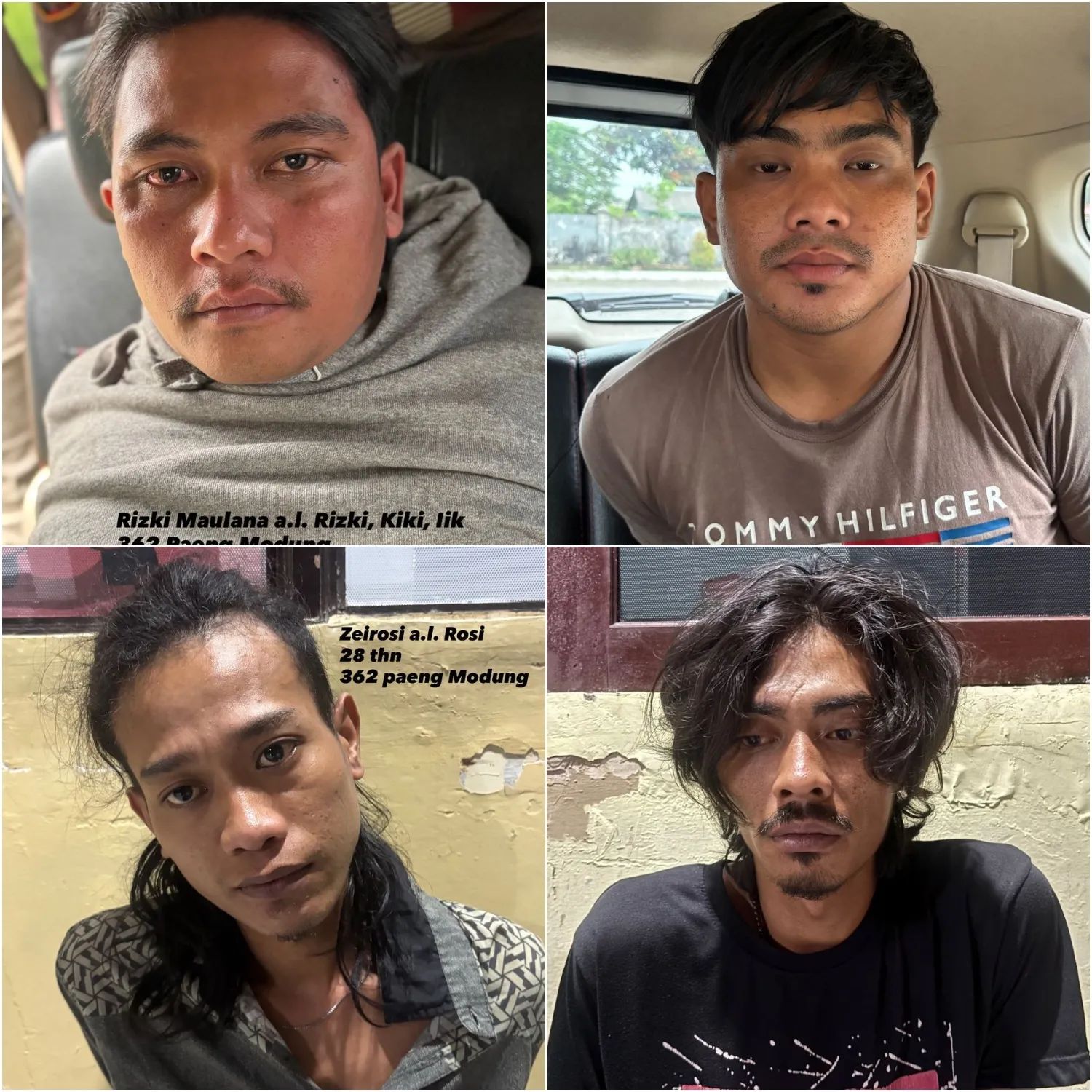 Para tersangka komplotan curanmor di Bangkalan (Dok. Ist)