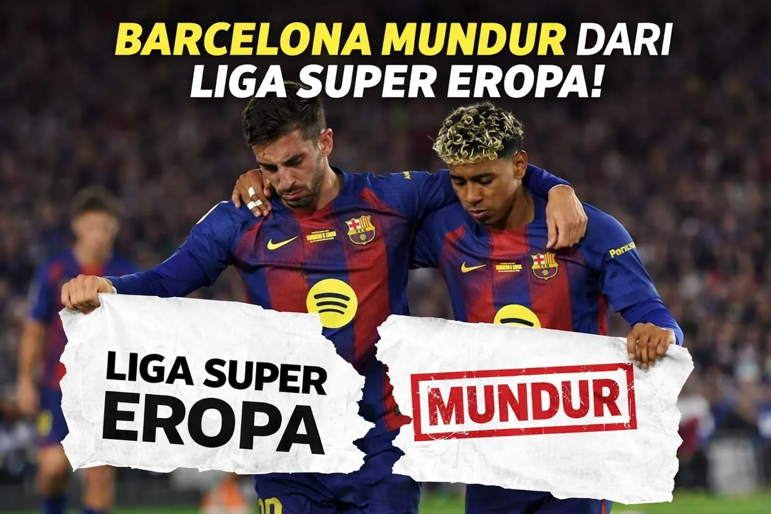 Barcelona Mundur, Proyek Liga Super Eropa Terancam Mati Suri (Ilustrasi)