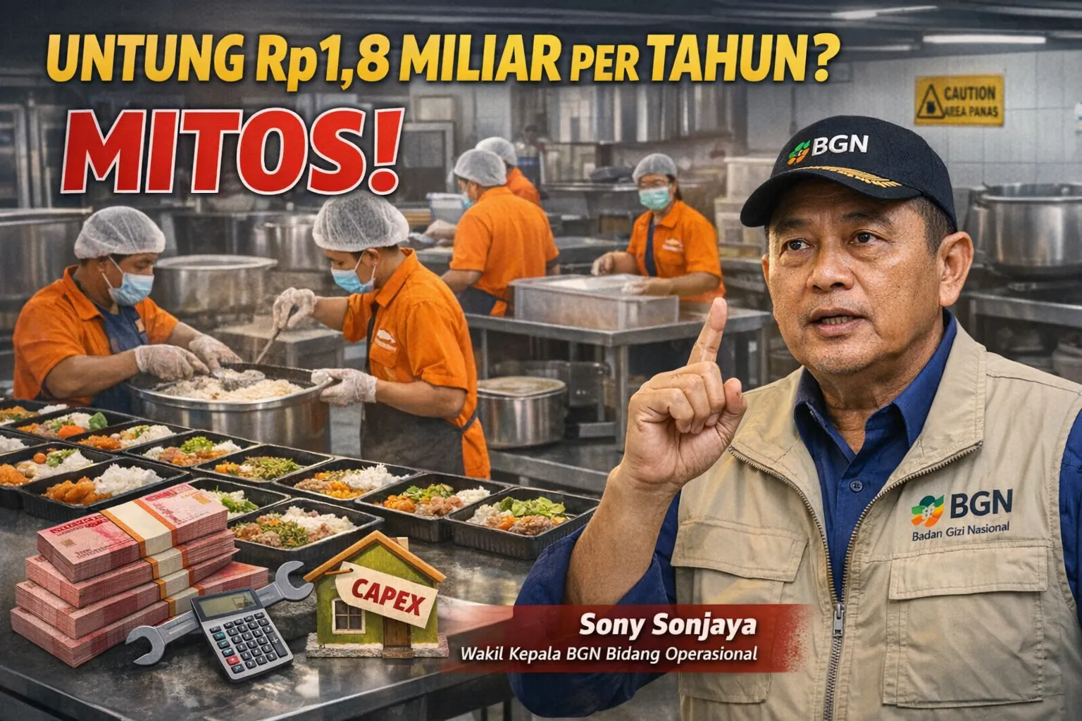 Rp1,8 Miliar Setahun? BGN Tepis Tuduhan “Untung Fantastis” Mitra Dapur MBG (Ilustrasi)