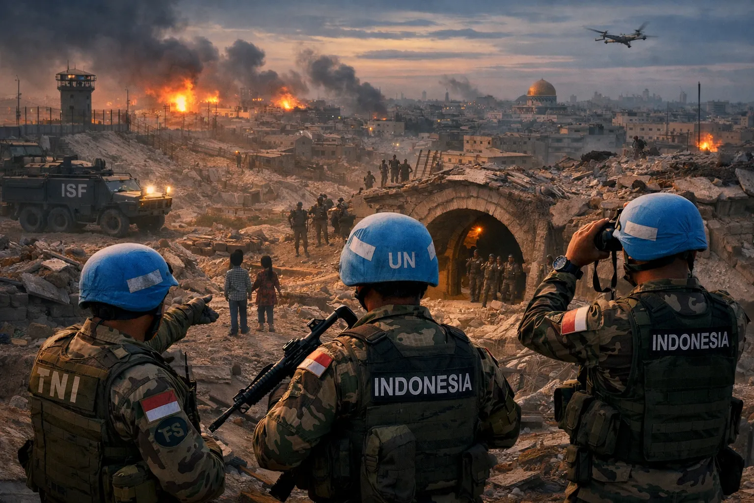 Gaza Bukan Misi Biasa Taruhan Netralitas dan Nyawa Prajurit Indonesia (Ilustrasi)