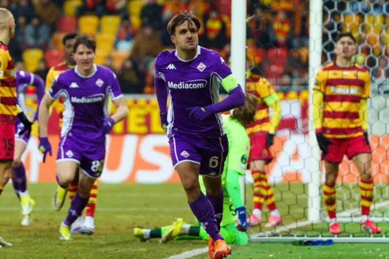 Fiorentina Tekuk Jagiellonia 3-0 di Leg Pertama Play-off Liga Conference.