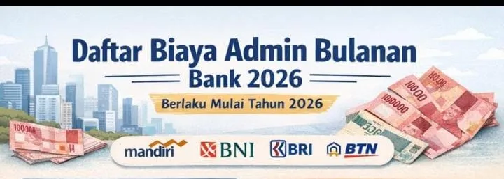 Infografis Daftar Biaya Admin Bulanan Bank (Ilustrasi)