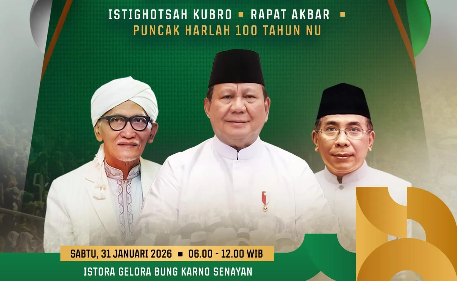 Harlah NU ke-100, Ini Deretan  Tamu Undangan Penting Yang Akan Hadir di Istora Senayan (Ilustrasi)