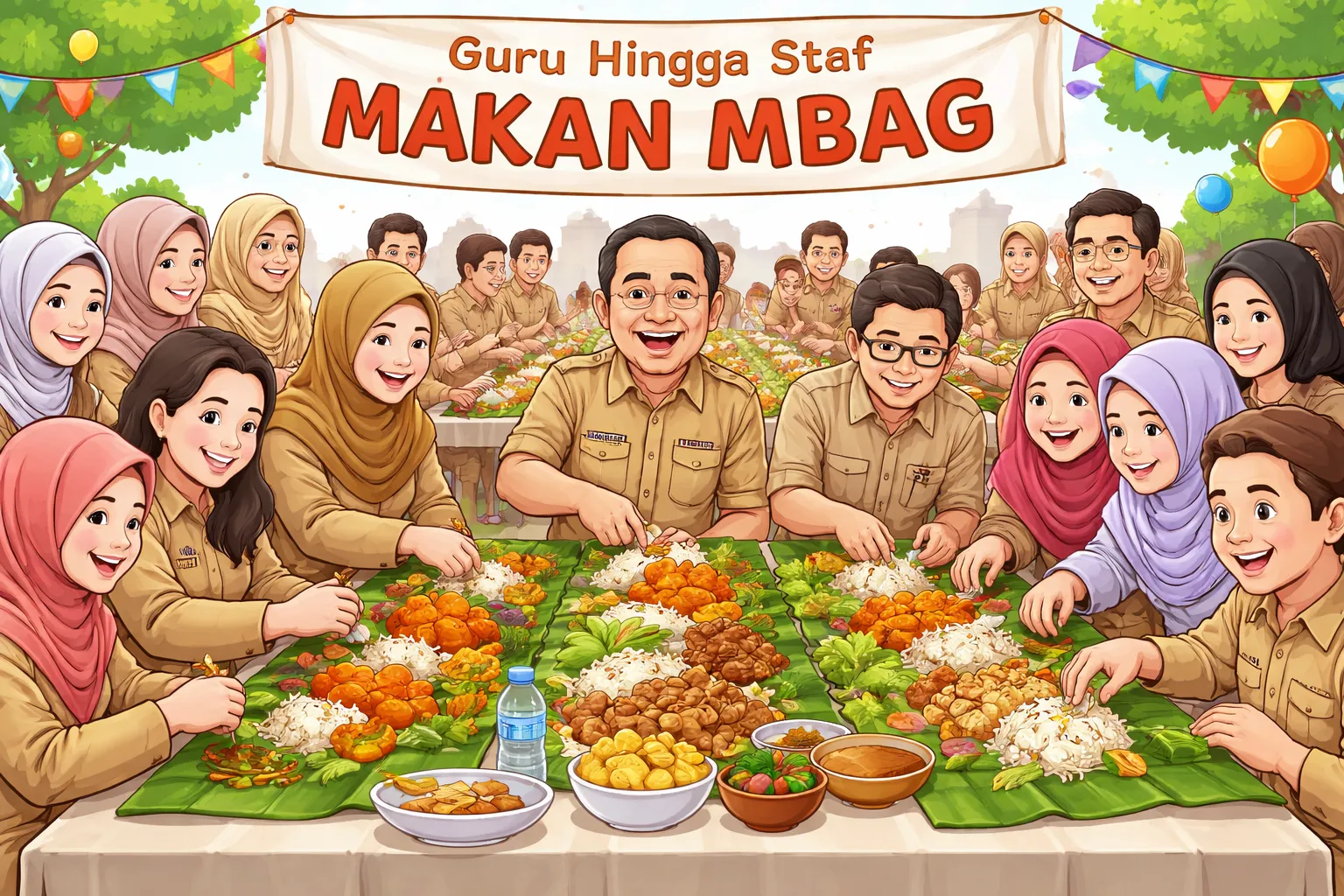 Bukan Cuma Murid, Guru sampai Petugas Kebersihan Wajib Kebagian MBG (Ilustrasi)