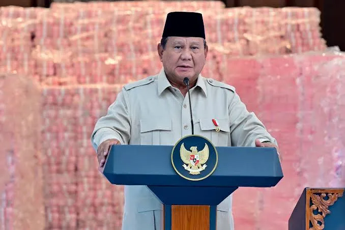 Presiden Prabowo Subianto menyampaikan sambutan (Foto/Istimewa)