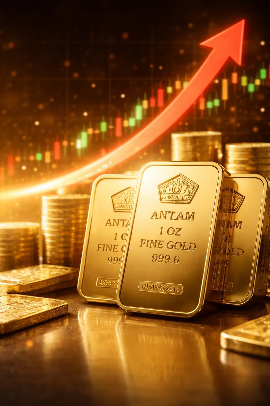 Harga Emas Antam Melonjak, Pasar Bergejolak, Investor Kembali Berburu (Ilustrasi)