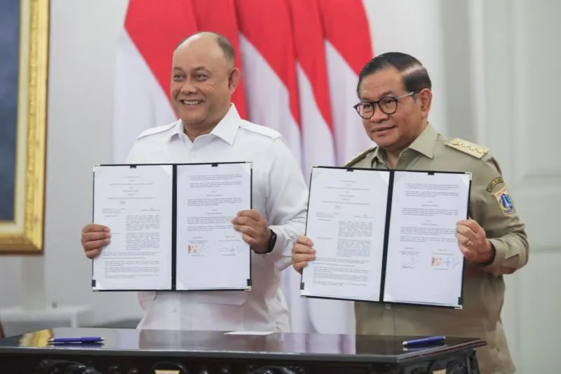 Gubernur DKI Jakarta Pramono Anung Wibowo menandatangani nota kesepakatan dengan Badan Gizi Nasional (BGN) untuk memperkuat pelaksanaan Program Makan Bergizi Gratis (MBG) di Jakarta, sebagai upaya meningkatkan kualitas gizi dan sumber daya manusia sejak dini.