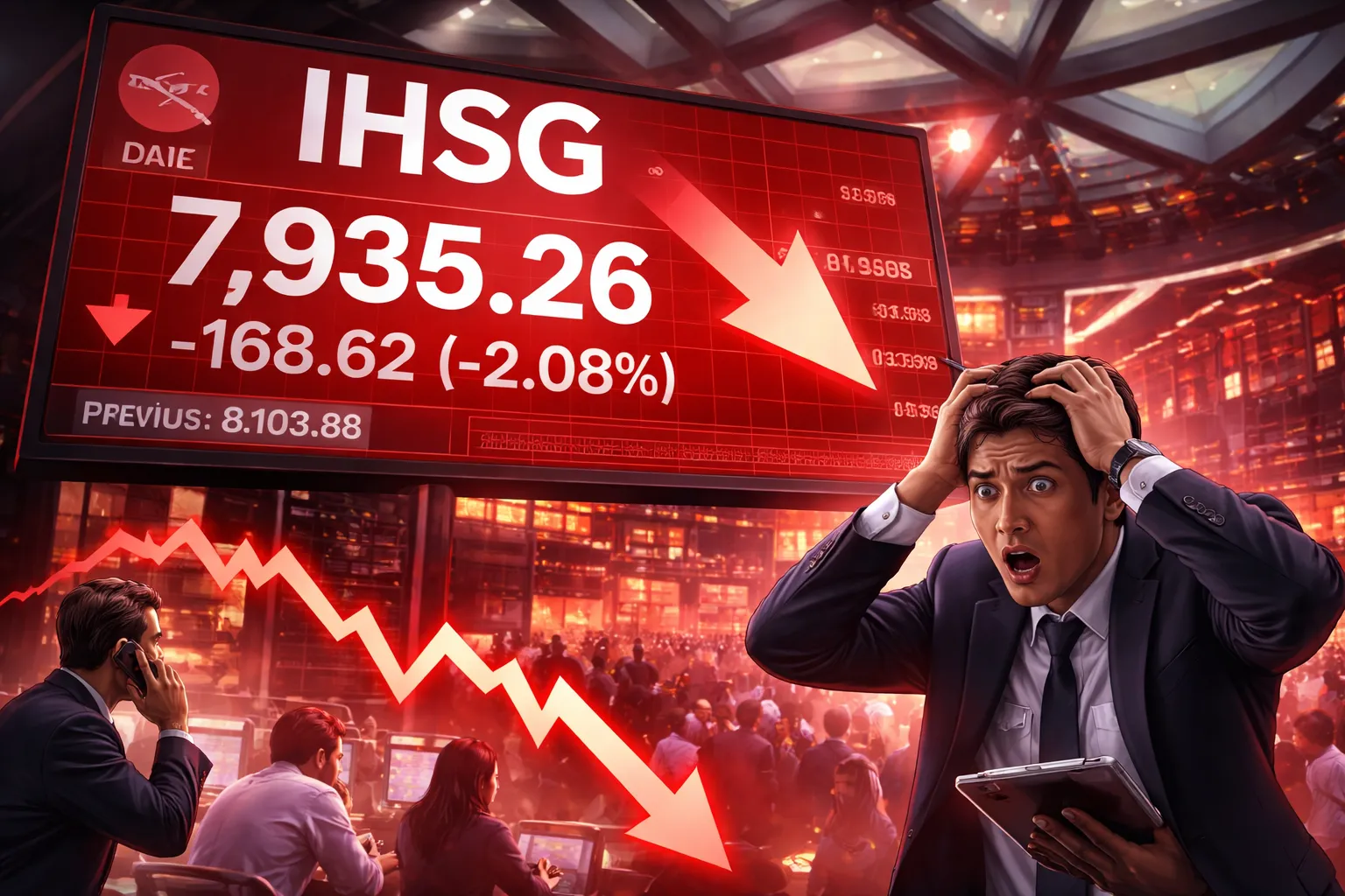 IHSG Anjlok 2,08%, Investor Panik di Tengah Gejolak Global (Ilustrasi)