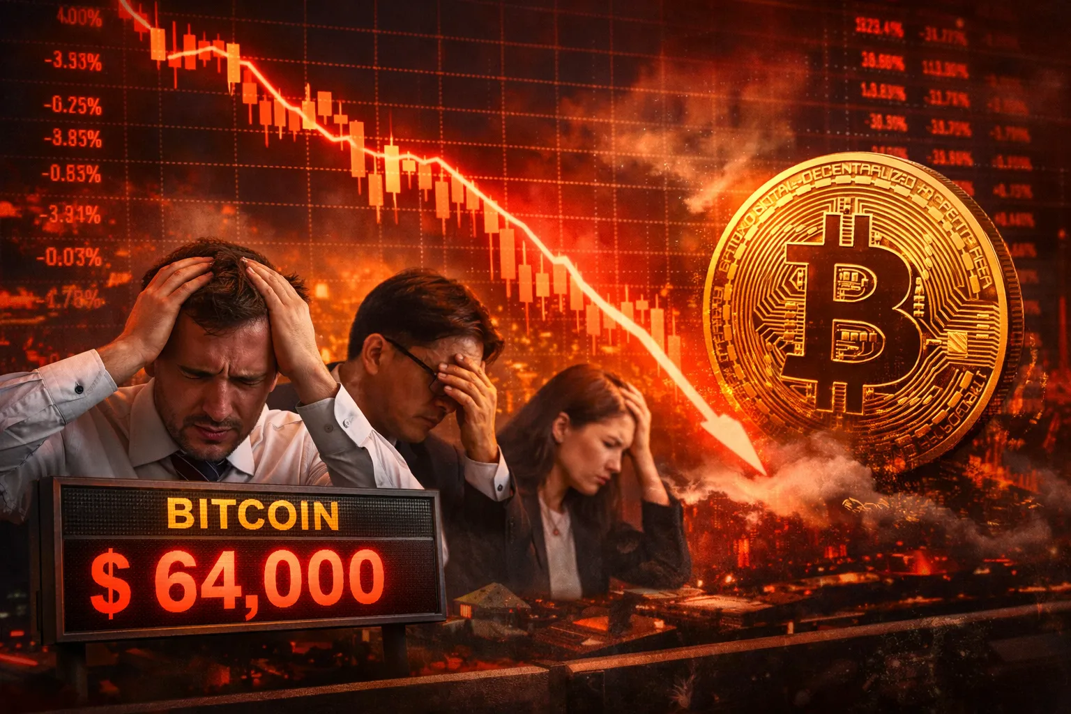 Bitcoin Jebol 64.000 Dollar AS, Kepercayaan Investor Ambruk (Ilustrasi)