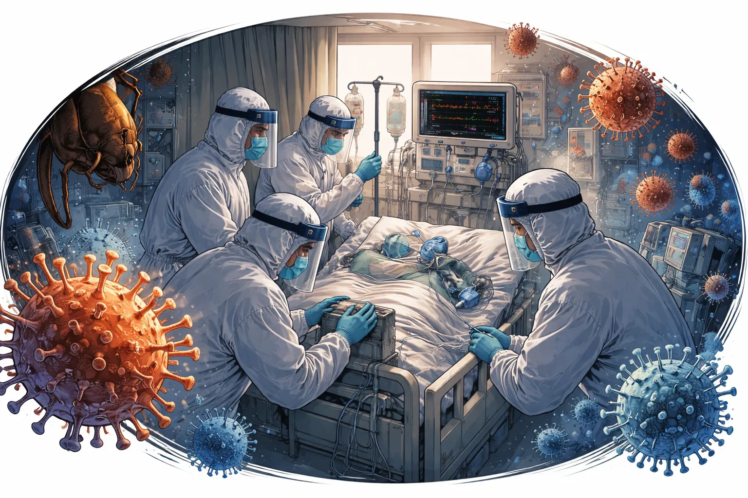 Wabah Nipah di India, 1 Perawat Muda Meninggal, 200 Orang Dipantau Ketat (Ilustrasi)