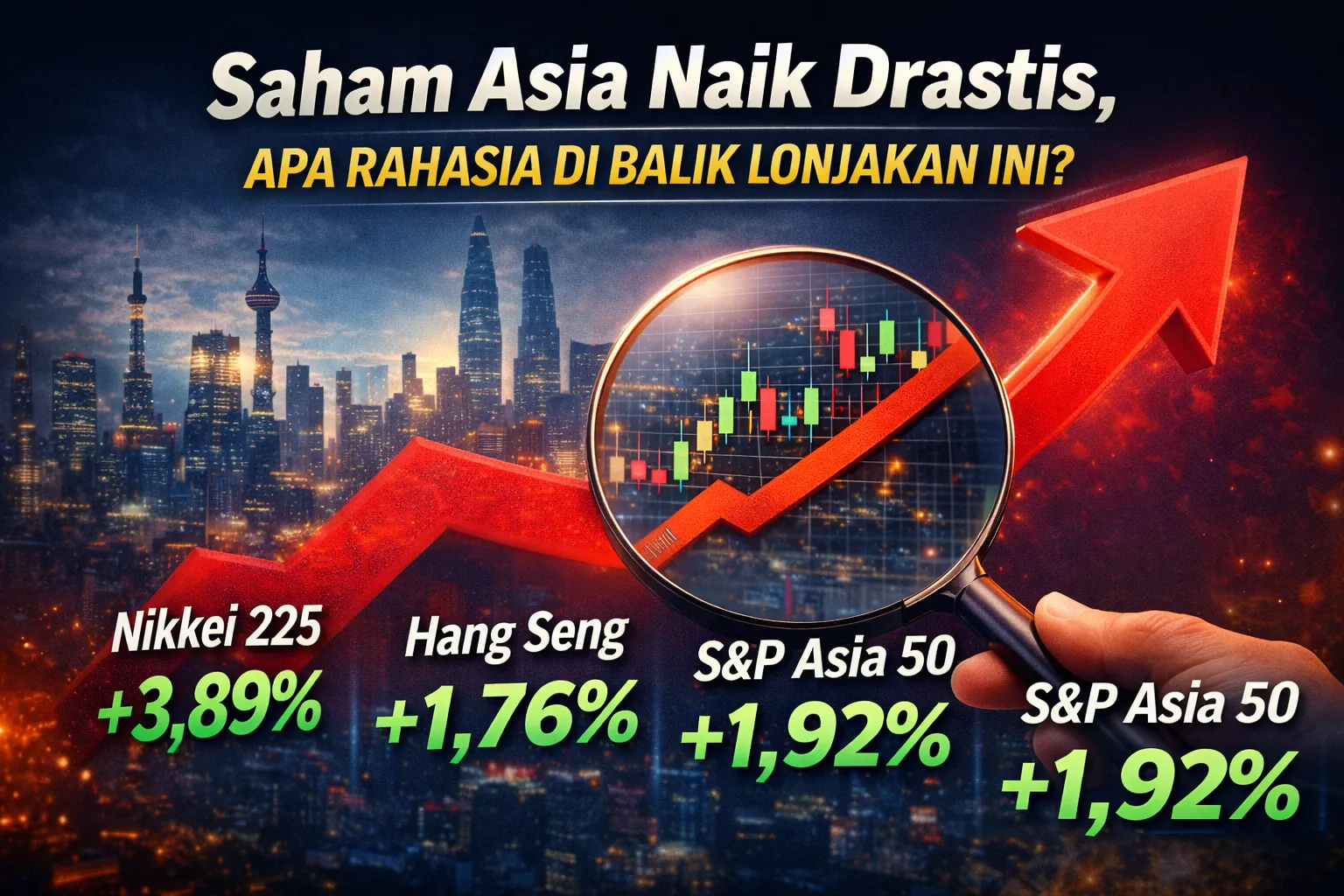 Saham Asia Naik Tajam, Fenomena Yang Membuat Dunia Terkejut (Ilustrasi)