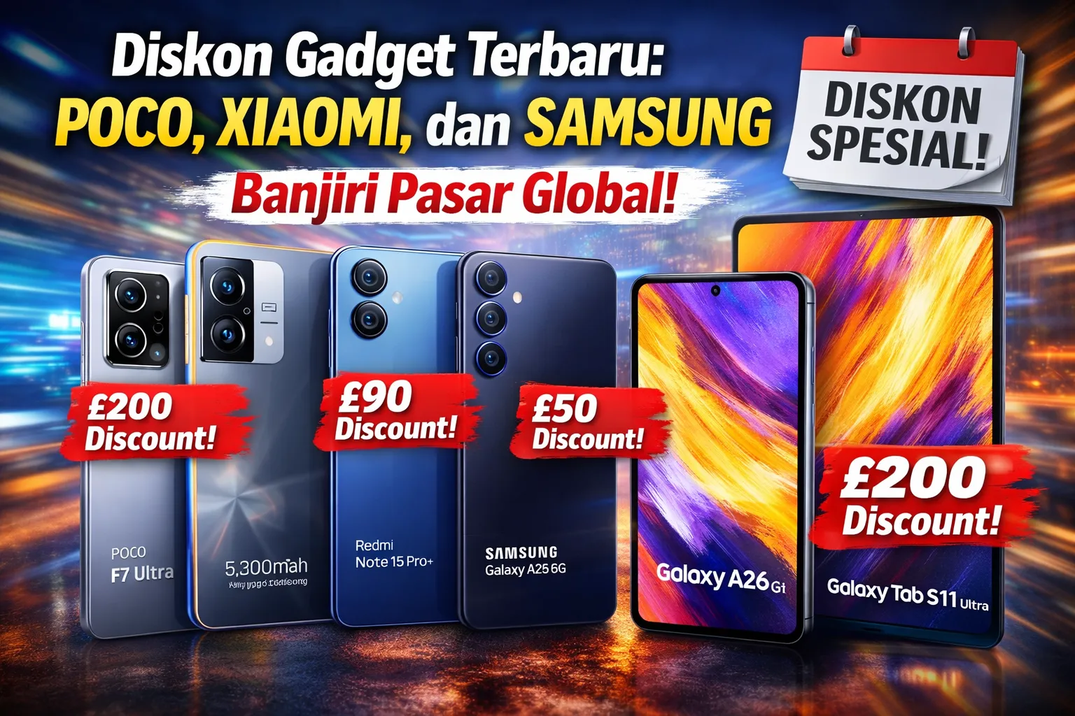 Diskon Terbatas! Gadget Terbaru Poco, Xiaomi, dan Samsung Bikin Penasaran (Ilustrasi)
