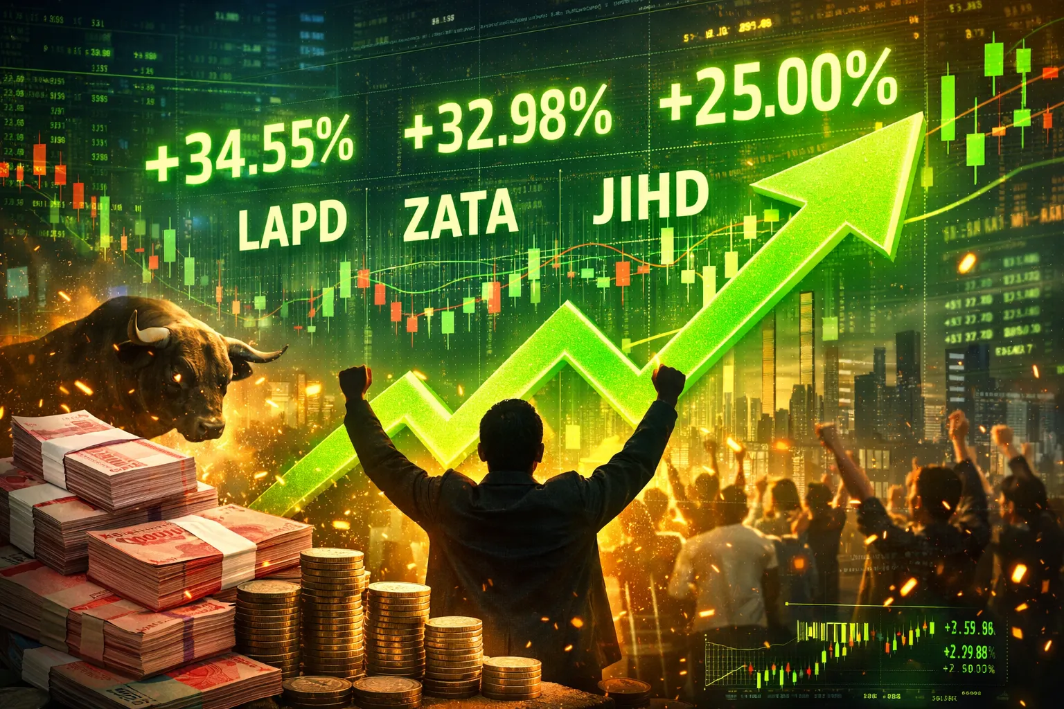 Mayoritas Top Gainer Saham Lapisan Dua dan Tiga (Ilustrasi)