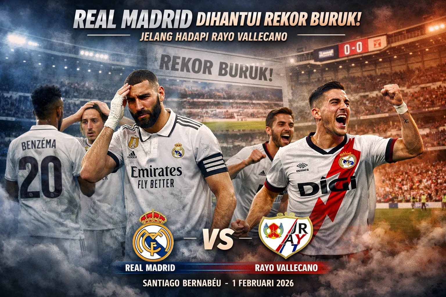 Ilustrasi Real Madrid Vs Rayo Vallecano (Dok. Istimewa)