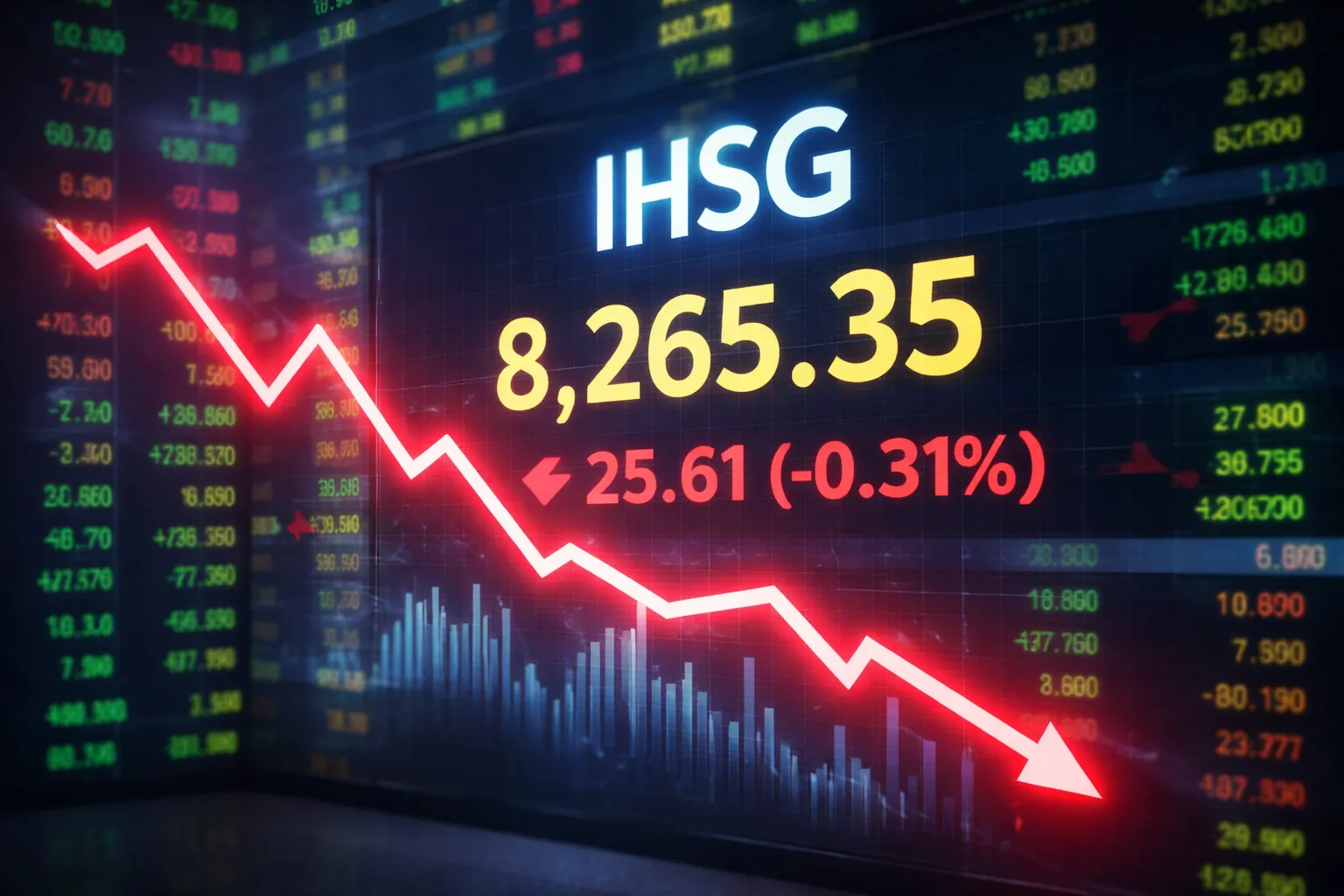 IHSG Turun 25 Poin, Gagal Bertahan di Zona Hijau (Ilustrasi)