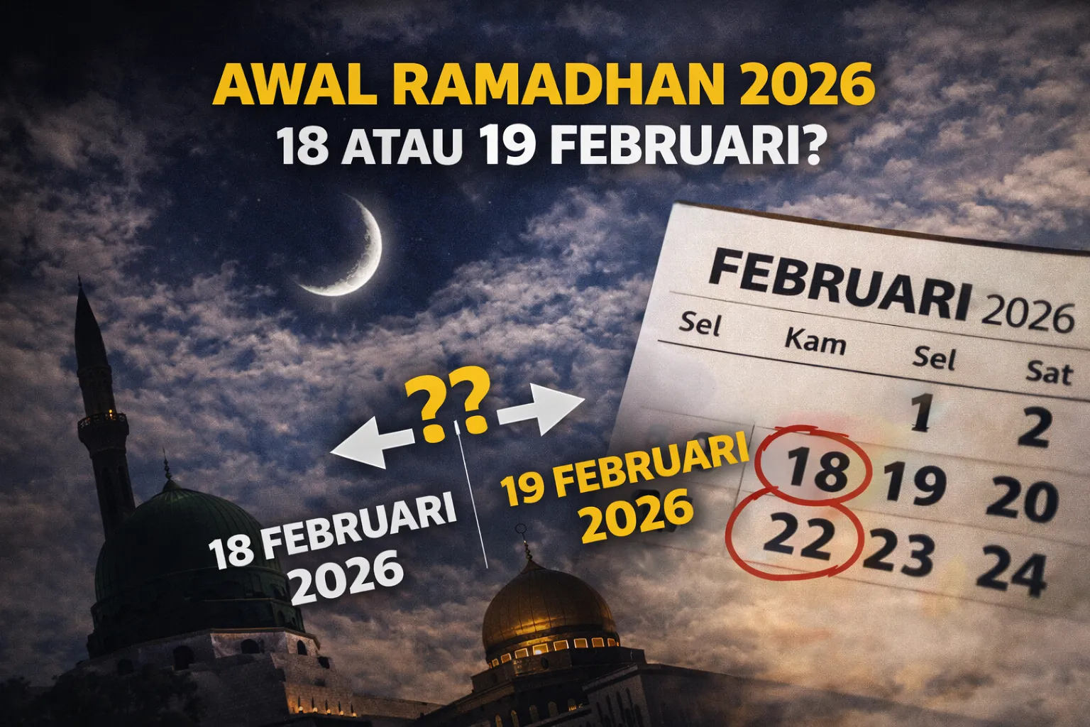 Menjelang Ramadhan, Satu Fakta Ini Bikin Awal Puasa Jadi Tanda Tanya (Ilustrasi)