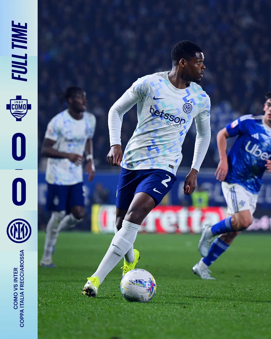 Inter Ditahan Imbang Como, Tiket Final Coppa Italia Masih Terbuka.