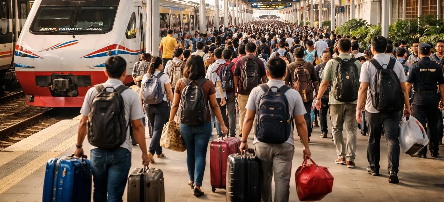 Puncak Arus Balik Jakarta Diprediksi 24 Maret, Ini Yang Disiapkan PT KAI (Ilustrasi)