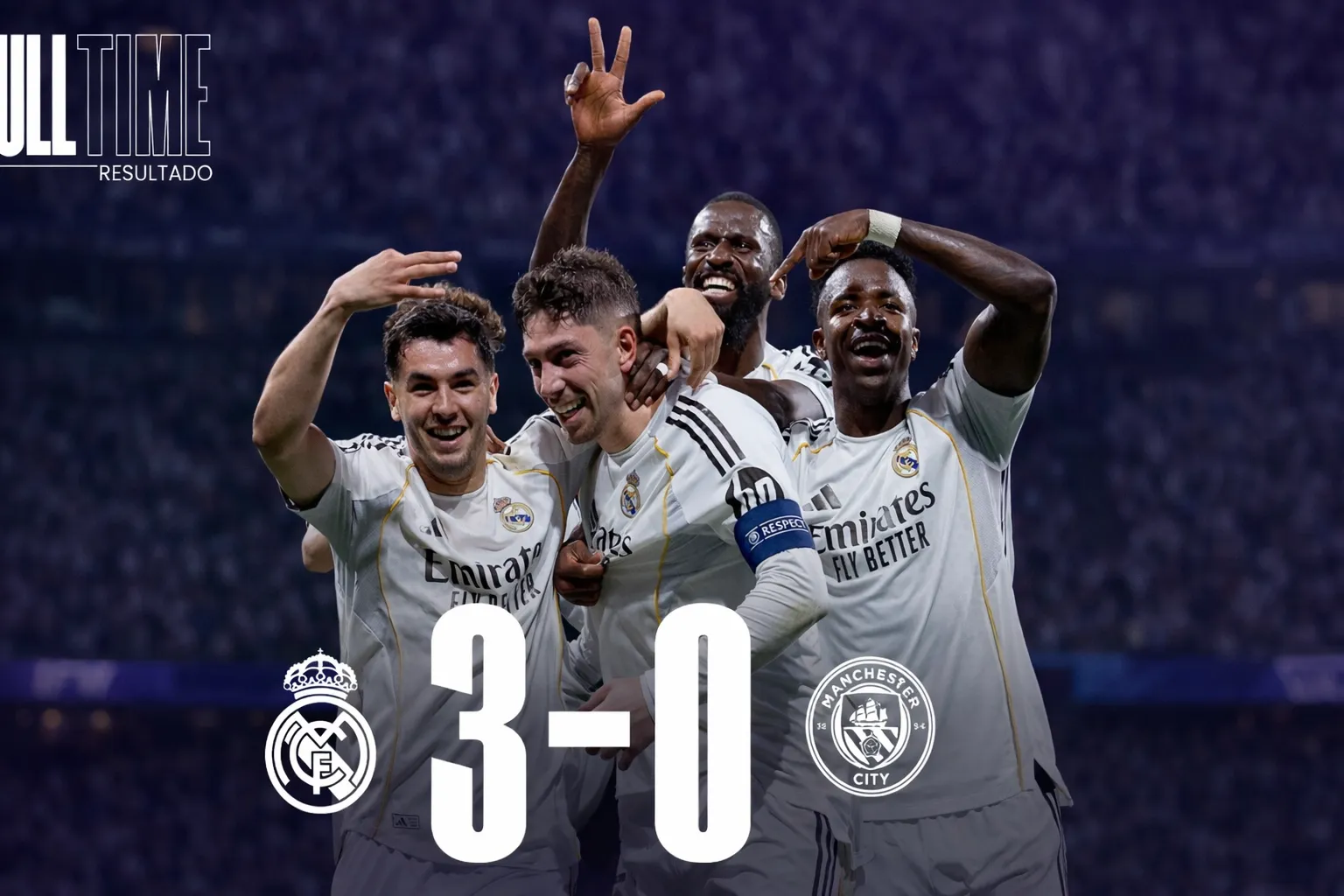 Federico Valverde mencetak hattrick untuk membawa Real Madrid menang telak 3-0 atas Manchester City dalam laga sengit yang menunjukkan dominasi Los Blancos. ⚽🔥