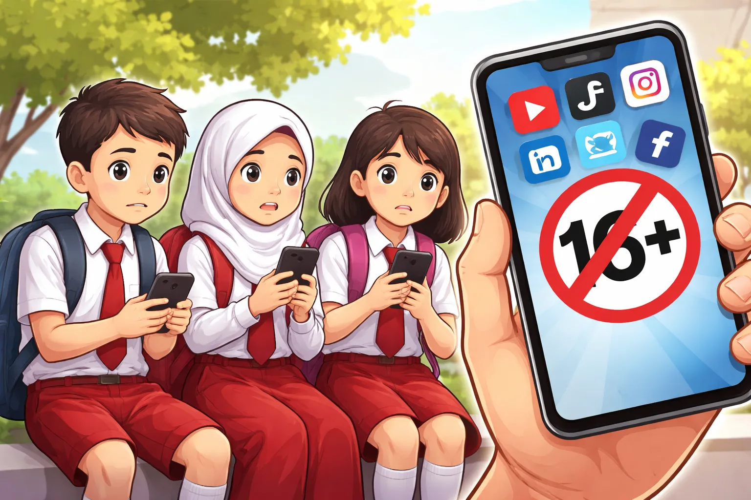 Akses Medsos Anak Dibatasi, Pemkab Bangkalan Segera Turun Sosialisasi ke Sekolah (Ilustrasi)