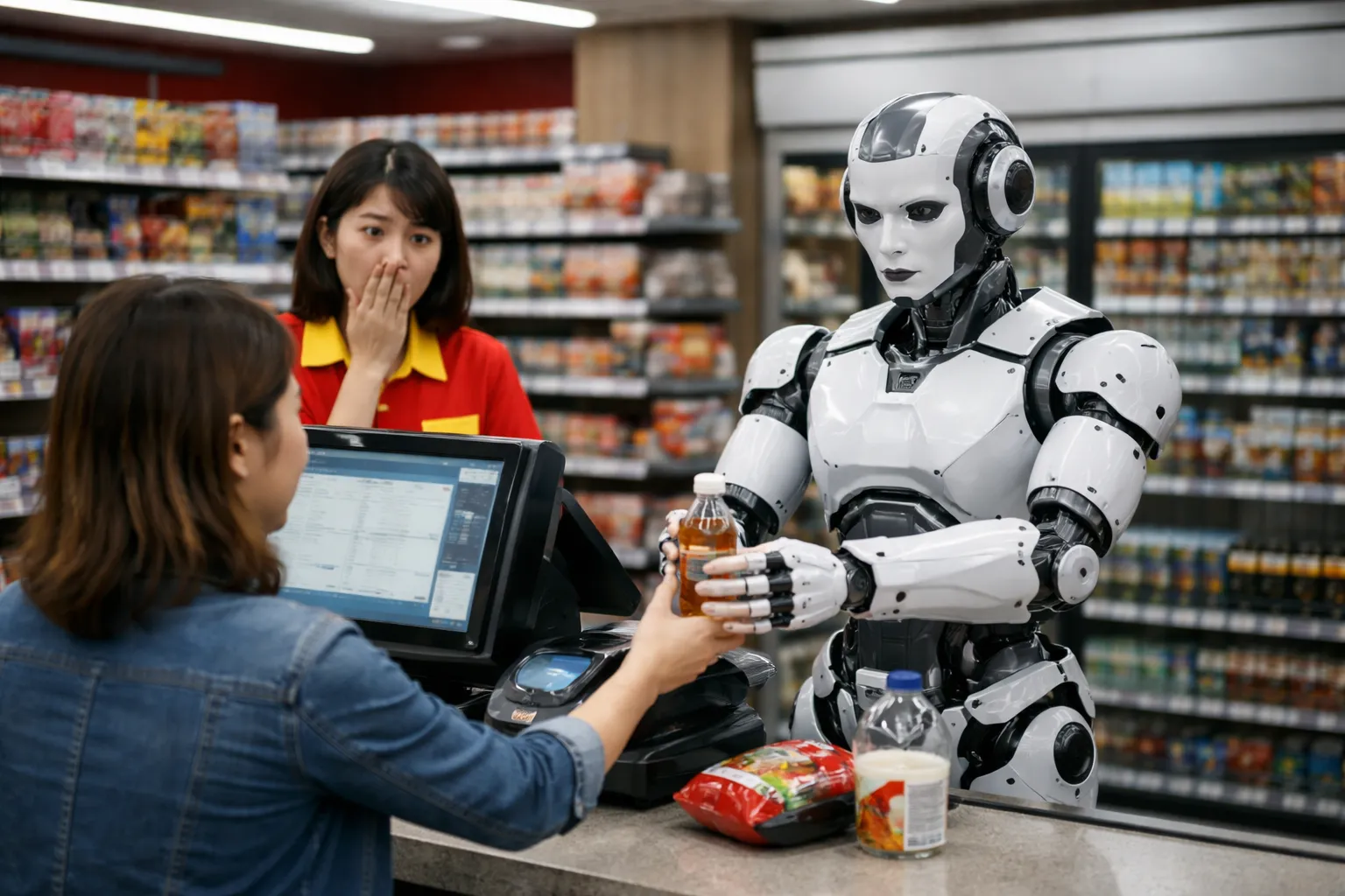 Minimarket Tanpa Kasir Jadi Nyata, Pekerja Terancam Tergusur (Ilustrasi)