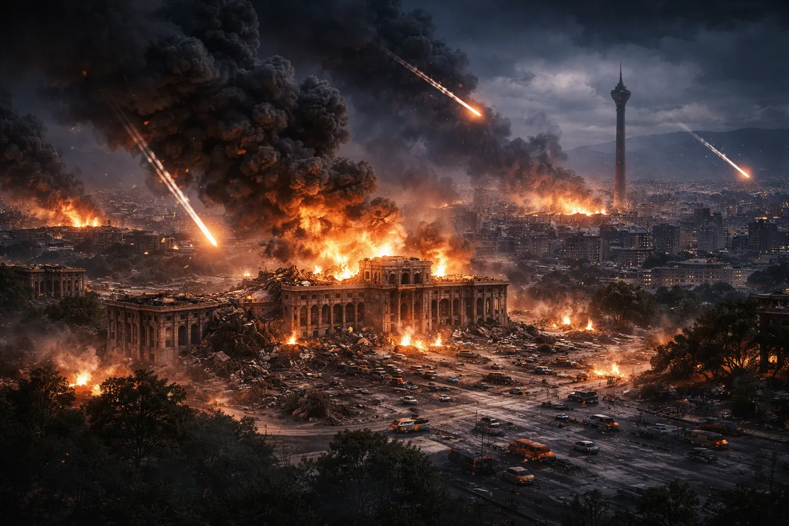 Teheran Diguncang: Israel Runtuhkan Pusat Kekuasaan Iran, Perang Masuk Babak Tanpa Ampun (Ilustrasi)