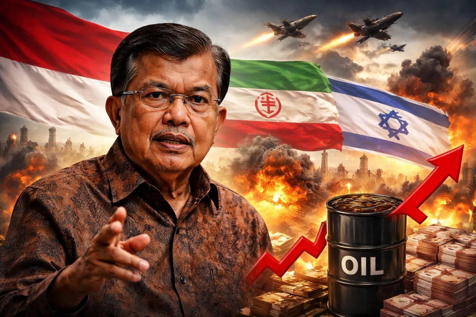 Perang Timur Tengah Memanas! Jusuf Kalla Ingatkan Indonesia Bisa Kena Dampak Berat: Harga Minyak hingga Subsidi Terancam (Ilustrasi)